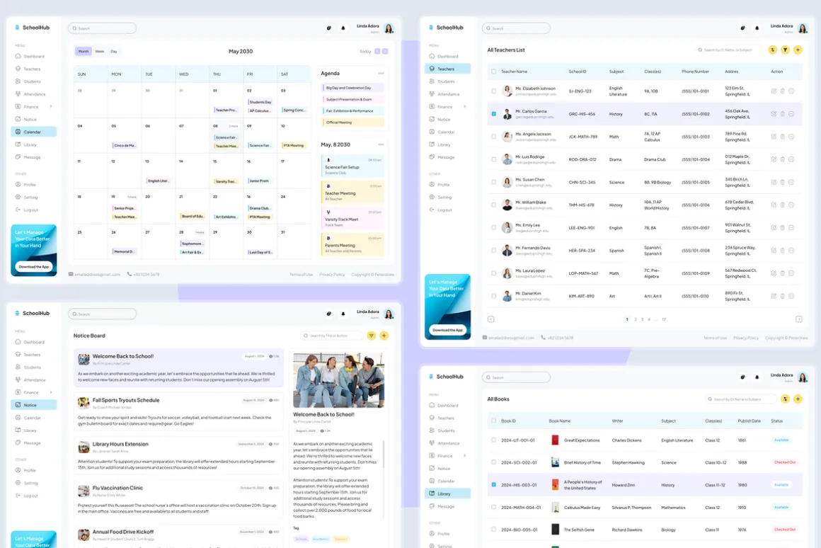School Management Dashboard