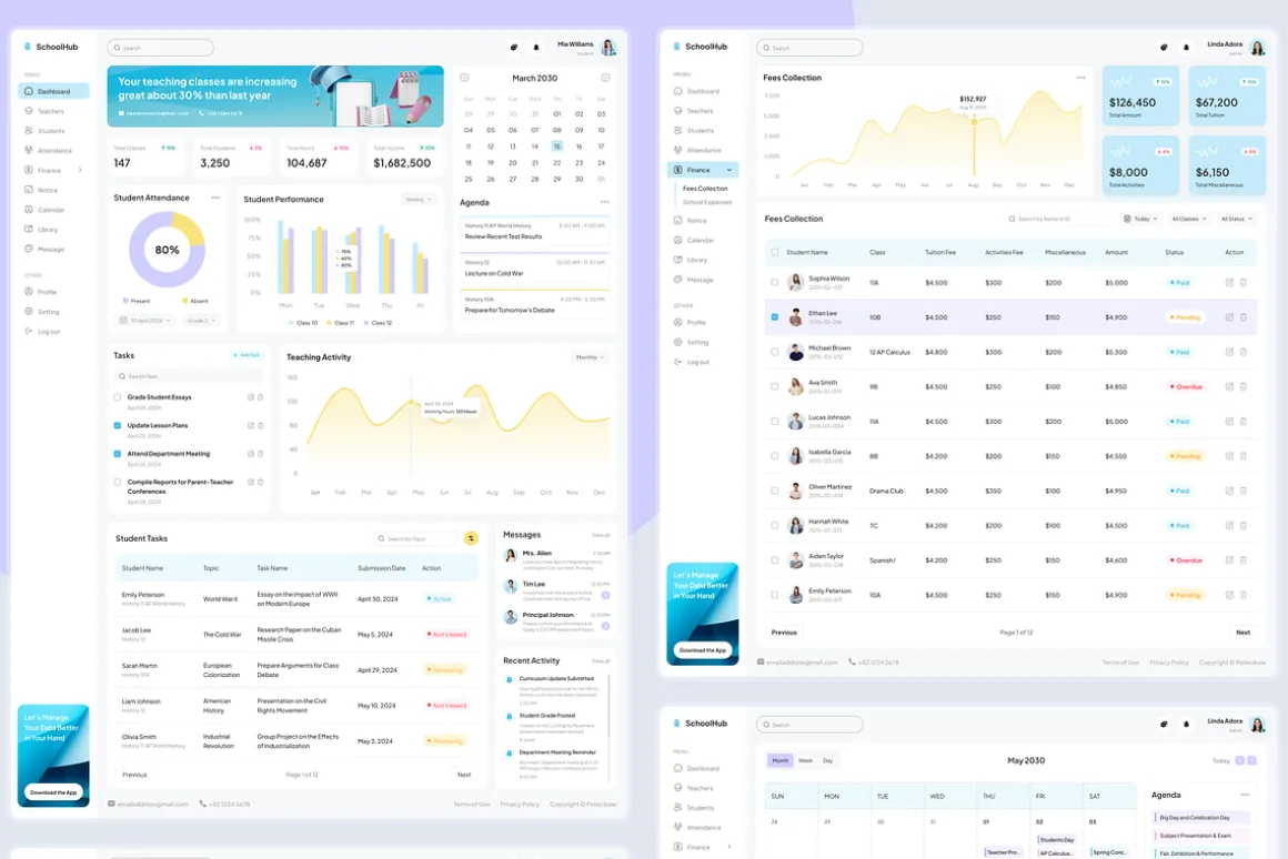 School Management Dashboard