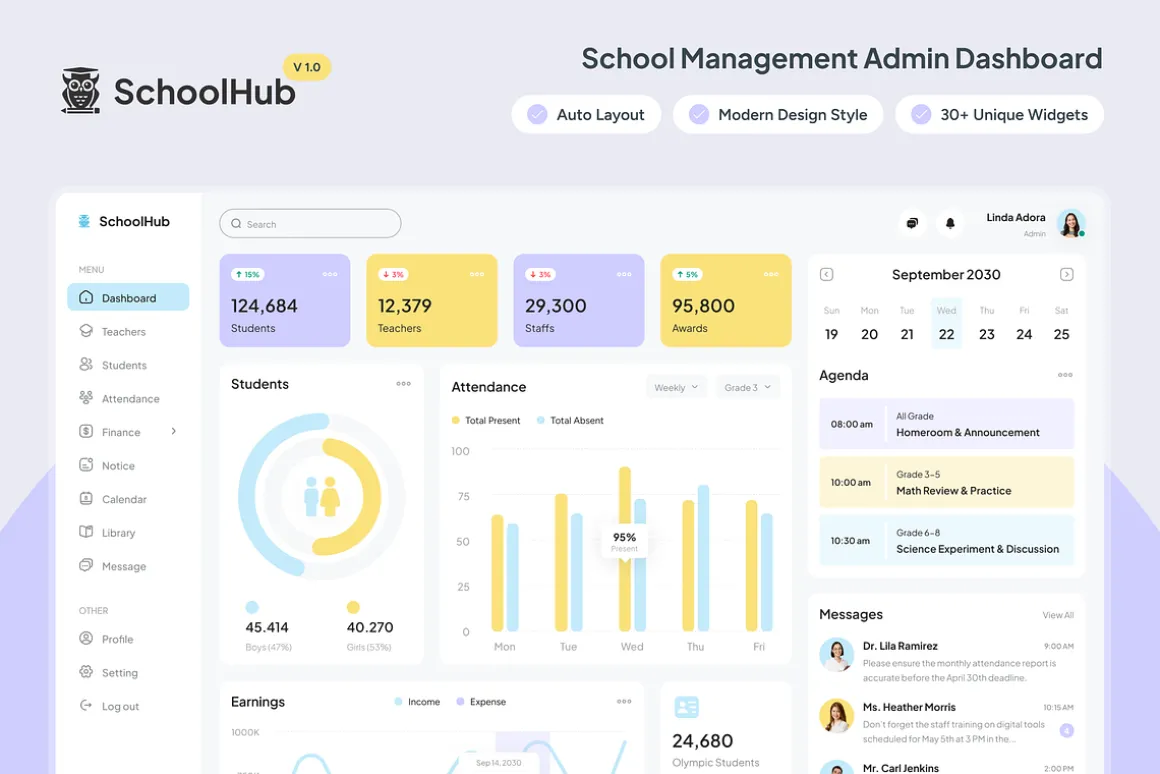 School Management Dashboard