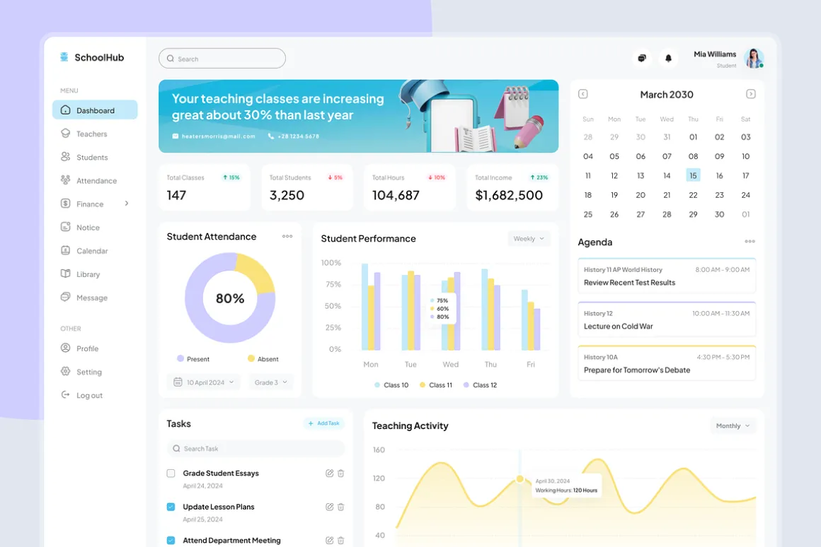 School Management Dashboard