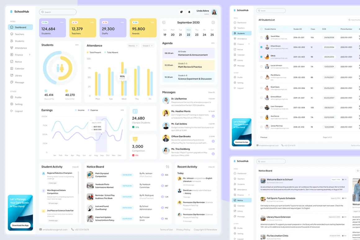 School Management Dashboard