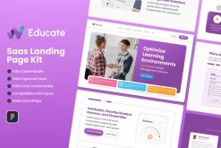 School Management Web Landing Page