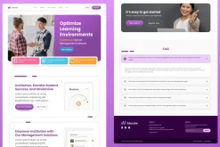 School Management Web Landing Page