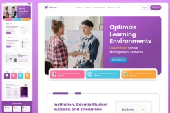 School Management Web Landing Page