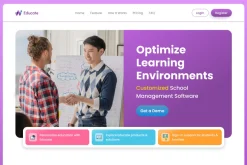 School Management Web Landing Page