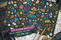 School Objects Set