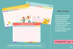 School Planner Set for Kids