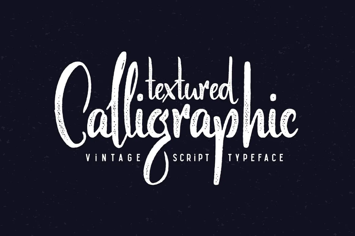 Scratches calligraphic font
