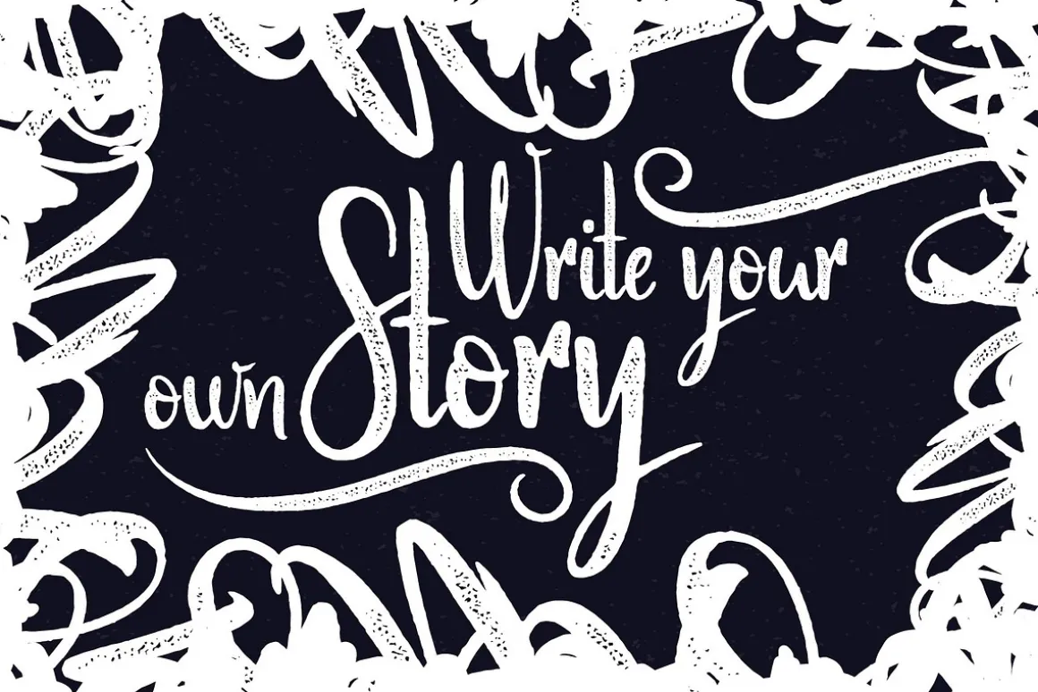 Scratches calligraphic font