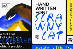 Scrawny Cat Regular Handwritten Font