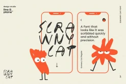 Scrawny Cat Regular Handwritten Font