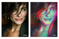Screen Glitch Photo Effect Template