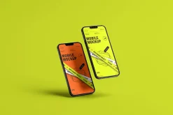 10 Screen Mockup Multi iPhone