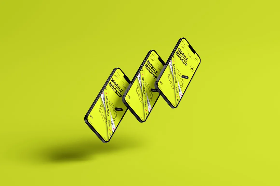 10 Screen Mockup Multi iPhone