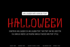 Scretrick Halloween Font