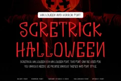 Scretrick Halloween Font