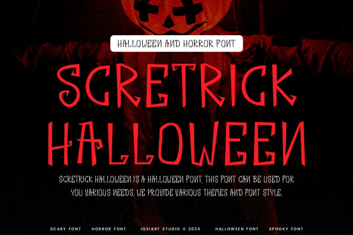 Scretrick Halloween Font