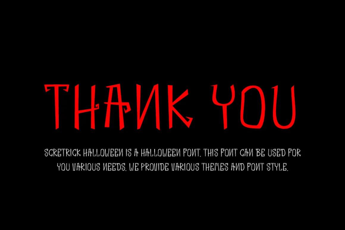Scretrick Halloween Font