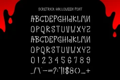 Scretrick Halloween Font
