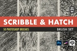 Scribble and Hatch Brush Set
