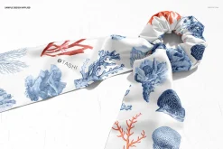 Scrunchie Scarf Mockup Set