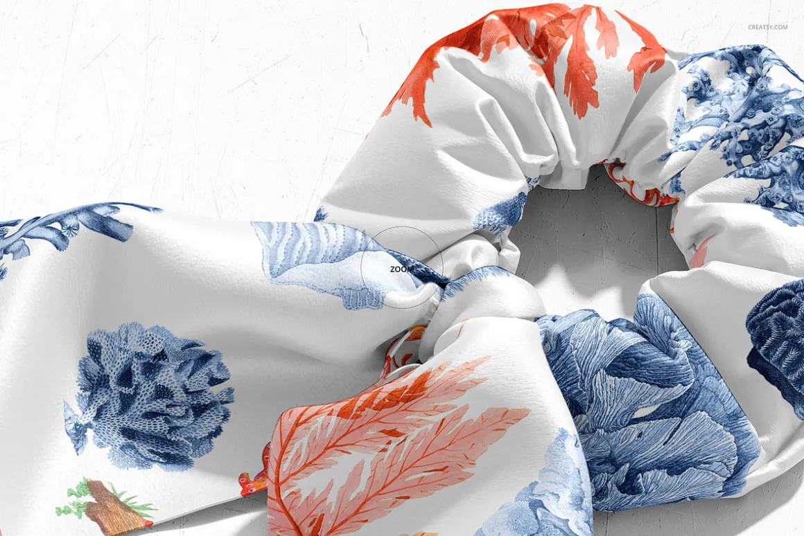 Scrunchie Scarf Mockup Set