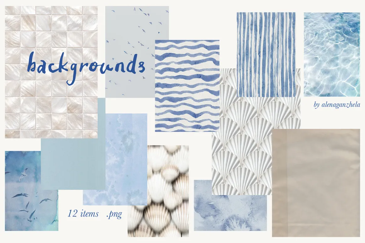 Sea Memories Mixed Collage Kit