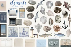 Sea Memories Mixed Collage Kit