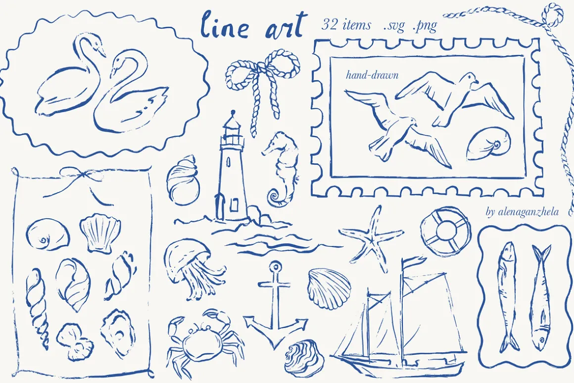 Sea Memories Mixed Collage Kit