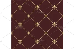 Seamless Pattern. Royal Lilies
