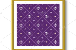 Seamless Pattern. Royal Lilies