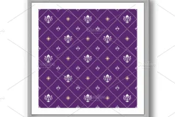 Seamless Pattern. Royal Lilies