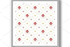 Seamless Vector Pattern With Royal Lily