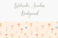 Seamless Heart Valentine Pattern PNG