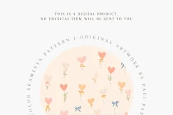 Seamless Heart Valentine Pattern PNG