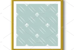 Seamless Pattern With Royal Lilies