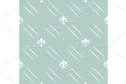 Seamless Pattern With Royal Lilies