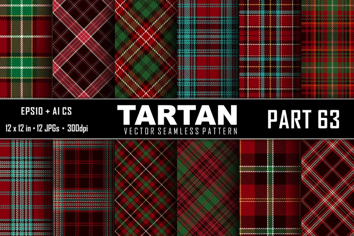 Seamless Tartan Pattern. Part–63