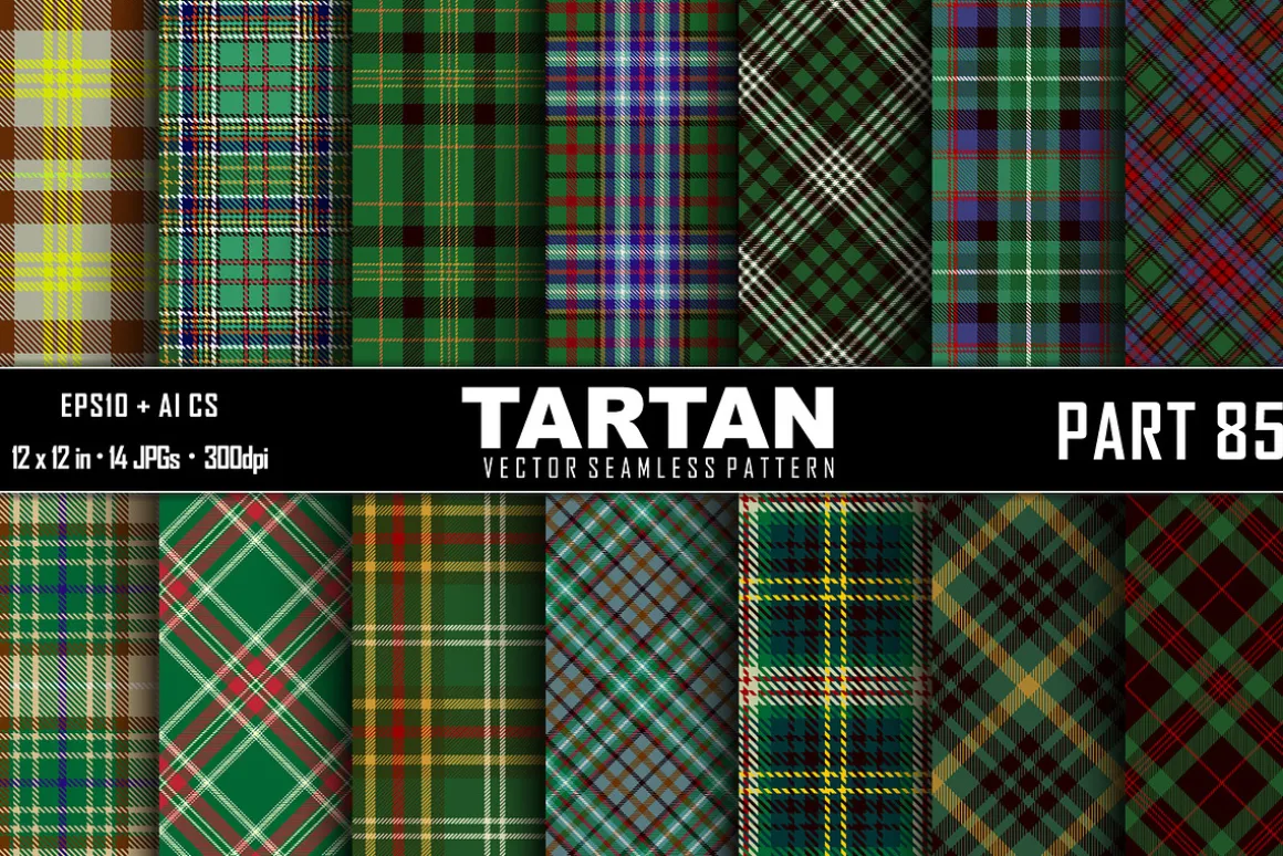 Seamless Tartan Pattern. Part–85