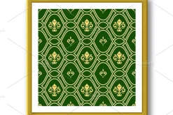 Seamless Vector Pattern With Royal Lily