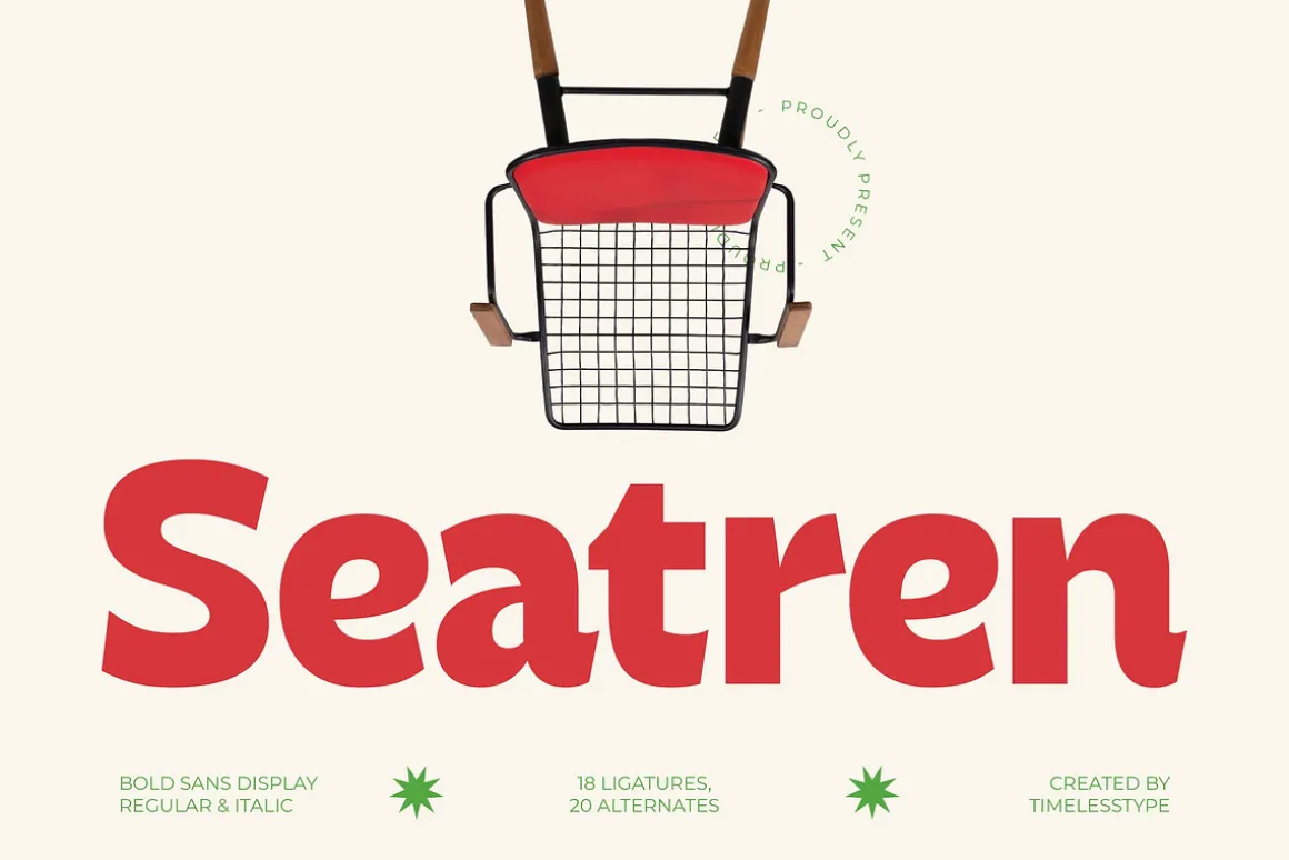 Seatren Bold Sans Display Font