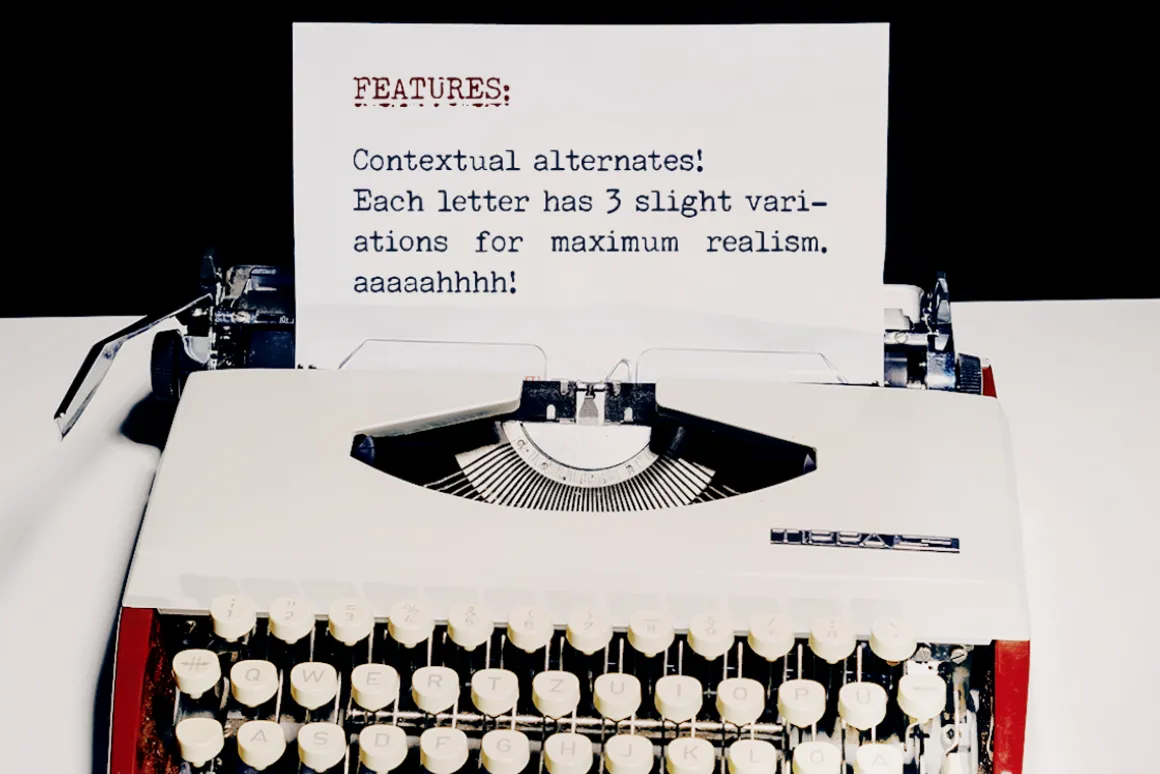Secretary Typewriter font