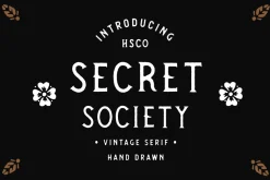 Secret Society - A Vintage Serif