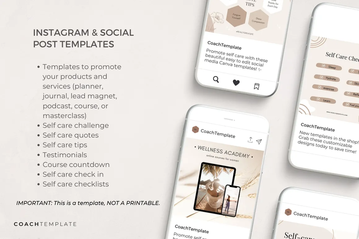 Self Care eBook Template Bundle