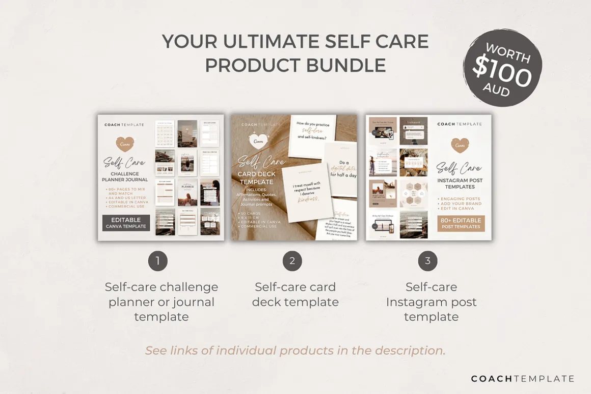 Self Care eBook Template Bundle