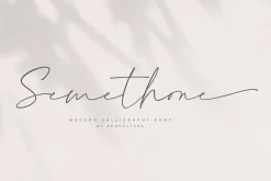 Semethone - Modern Calligraphy Font