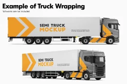 Semi Truck Mockup 3