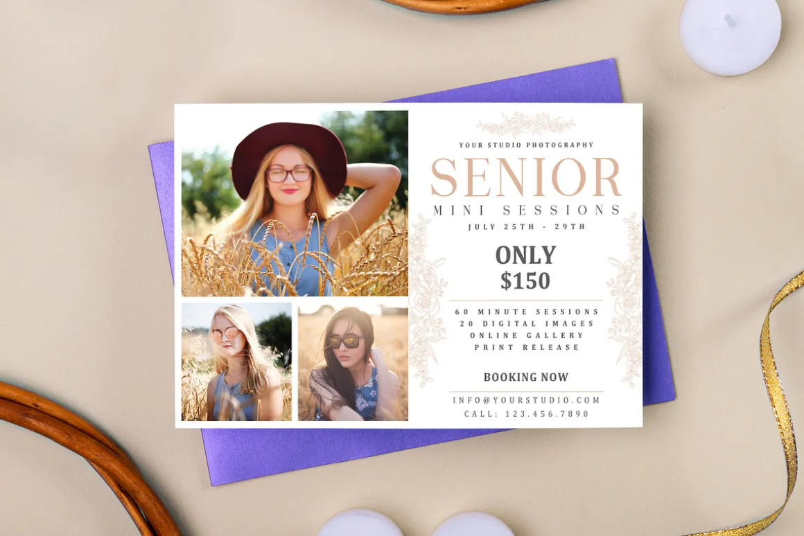 Senior Mini Session Template
