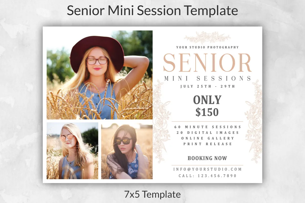 Senior Mini Session Template