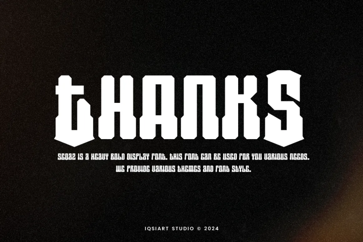 Seqaz - Heavy Bold Font
